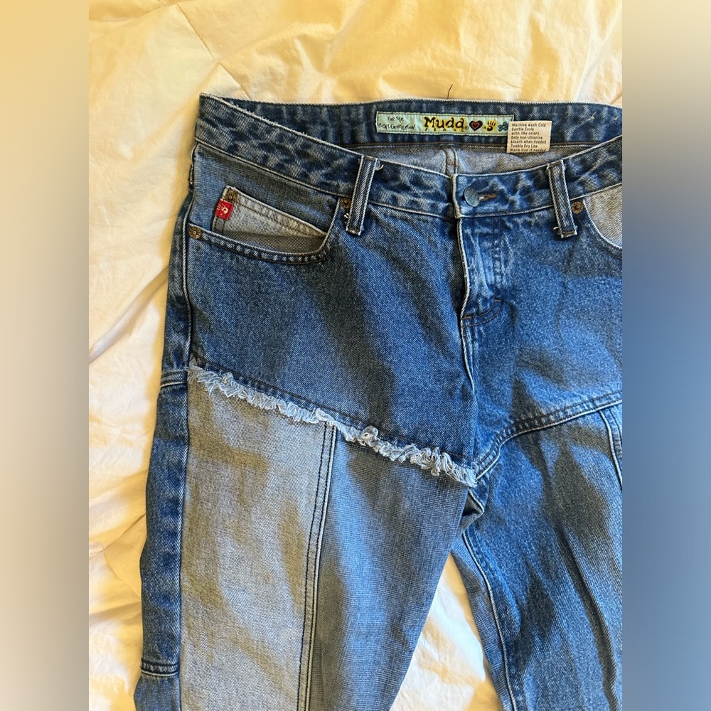Vintage Mudd Patchwork Flare Jeans - image 5
